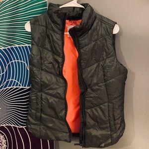 Aeropostale Army Green Puff Vest
